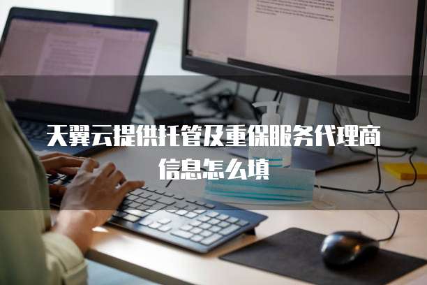 天翼云提供托管及重保服务代理商信息怎么填