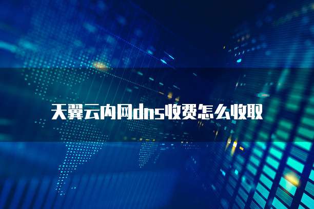 天翼云内网dns收费怎么收取