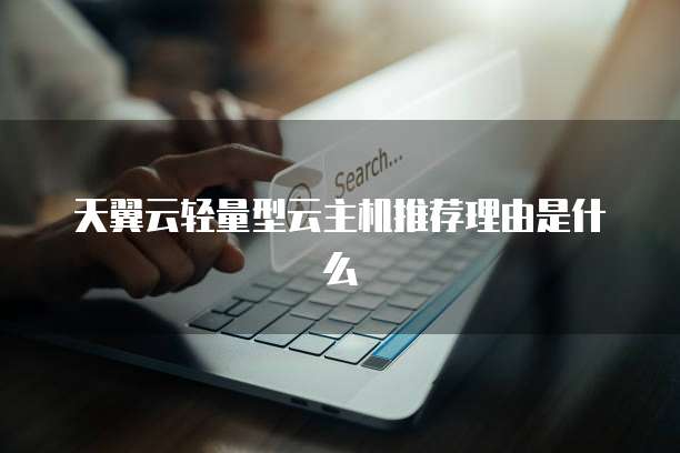 天翼云轻量型云主机推荐理由是什么