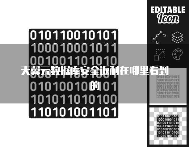 天翼云数据库安全返利在哪里看到的