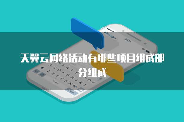 天翼云网络活动有哪些项目组成部分组成