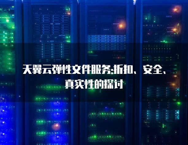 天翼云弹性文件服务:折扣、安全、真实性的探讨