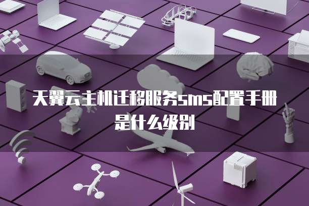 天翼云主机迁移服务sms配置手册是什么级别