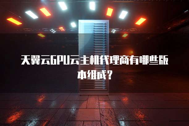 天翼云GPU云主机代理商有哪些版本组成？