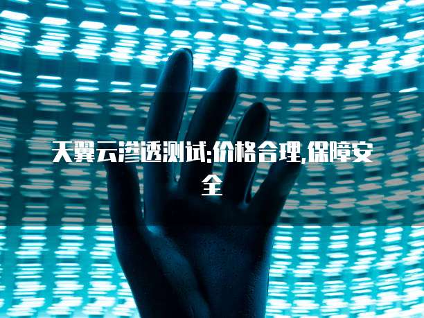 天翼云渗透测试:价格合理,保障安全
