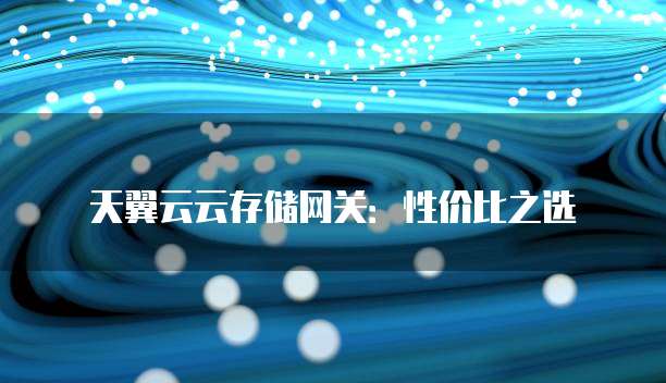 天翼云云存储网关：性价比之选