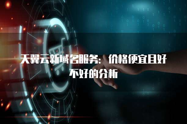 天翼云新域名服务:价格便宜且好不好的分析