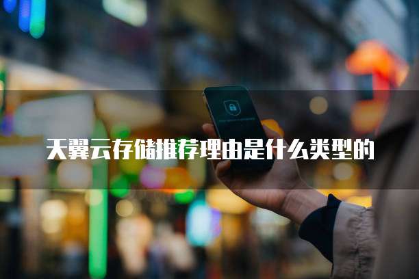 天翼云存储推荐理由是什么类型的