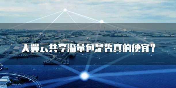 天翼云共享流量包是否真的便宜?
