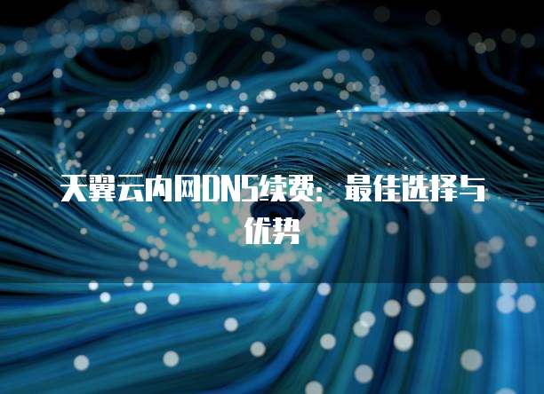 天翼云内网DNS续费:最佳选择与优势