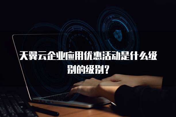 天翼云企业应用优惠活动是什么级别的级别?