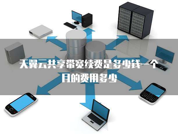 天翼云共享带宽续费是多少钱一个月的费用多少