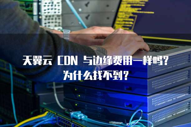 天翼云 CDN 与边缘费用一样吗？为什么找不到？