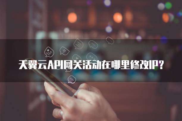天翼云API网关活动在哪里修改IP?