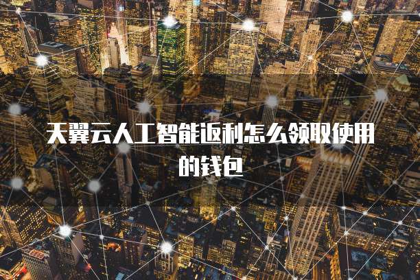 天翼云人工智能返利怎么领取使用的钱包