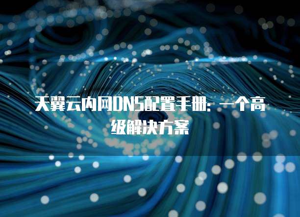 天翼云内网DNS配置手册: 一个高级解决方案