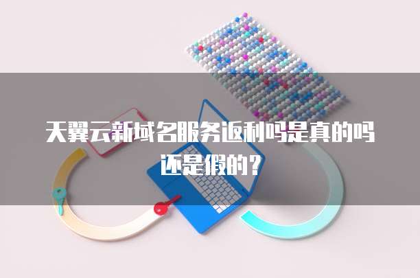 天翼云新域名服务返利吗是真的吗还是假的?
