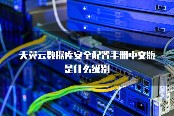 天翼云数据库安全配置手册中文版是什么级别