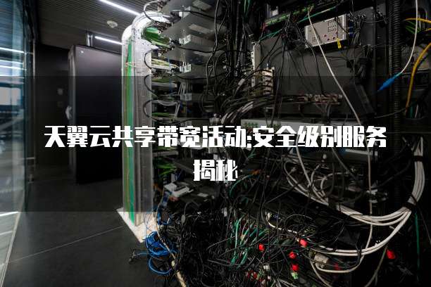 天翼云共享带宽活动:安全级别服务揭秘