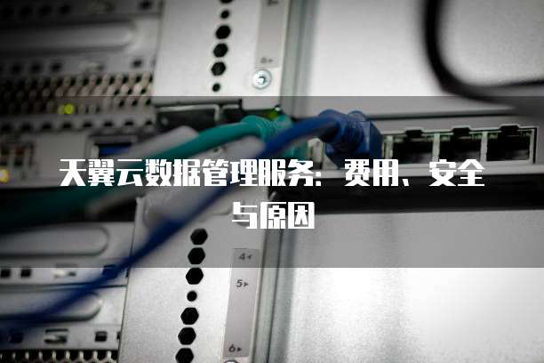 天翼云数据管理服务:费用、安全与原因