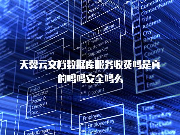 天翼云文档数据库服务收费吗是真的吗吗安全吗么