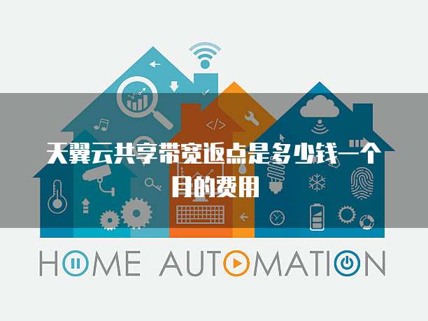天翼云共享带宽返点是多少钱一个月的费用