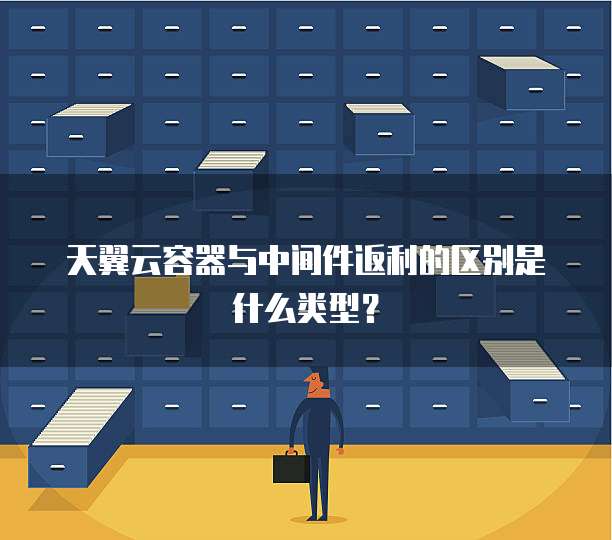 天翼云容器与中间件返利的区别是什么类型？