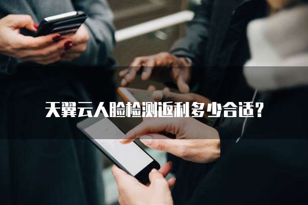 天翼云人脸检测返利多少合适？

