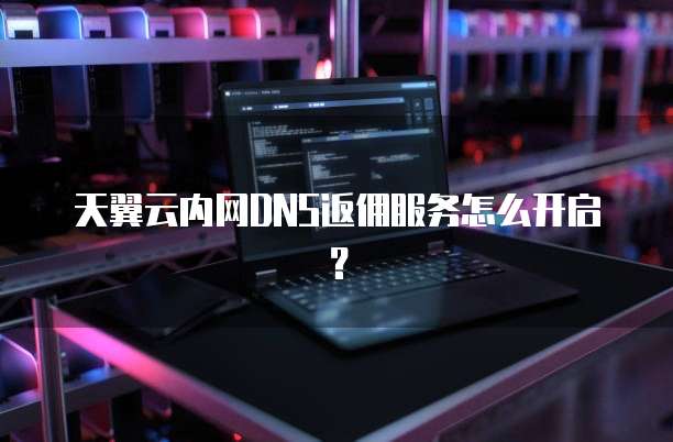 天翼云内网DNS返佣服务怎么开启?