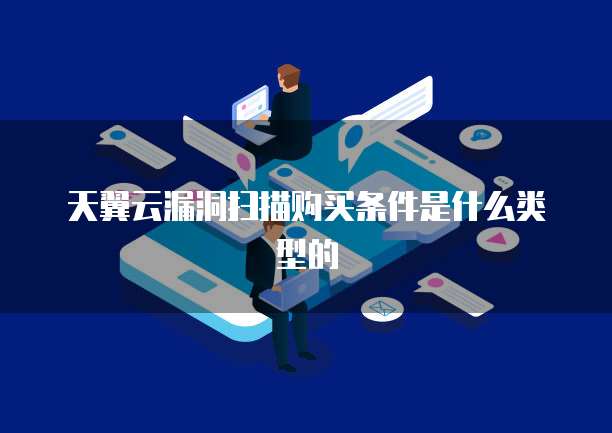 天翼云漏洞扫描购买条件是什么类型的