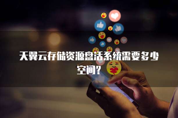 天翼云存储资源盘活系统需要多少空间?
