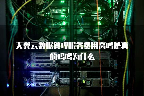 天翼云数据管理服务费用高吗是真的吗吗为什么