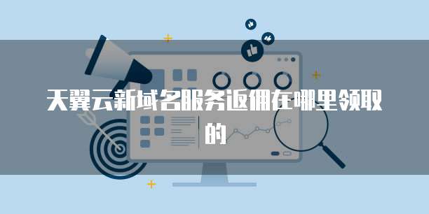 天翼云新域名服务返佣在哪里领取的