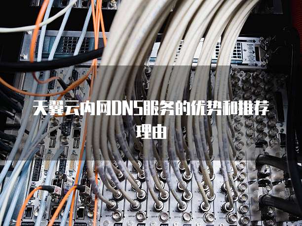天翼云内网DNS服务的优势和推荐理由