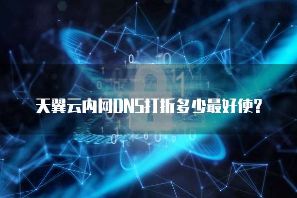 天翼云内网DNS打折多少最好使?