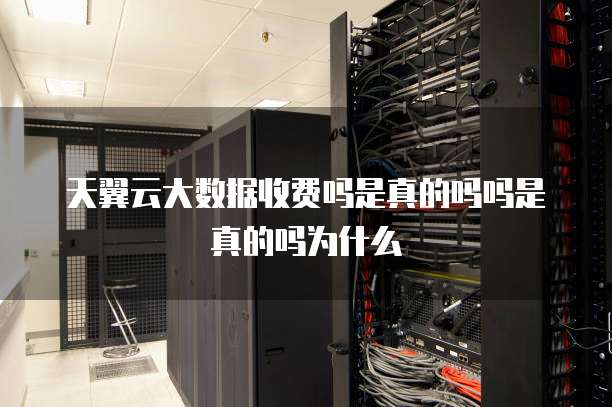 天翼云大数据收费吗是真的吗吗是真的吗为什么