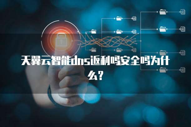 天翼云智能dns返利吗安全吗为什么?