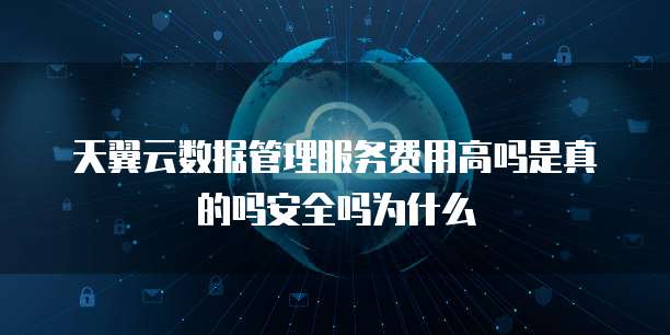 天翼云数据管理服务费用高吗是真的吗安全吗为什么