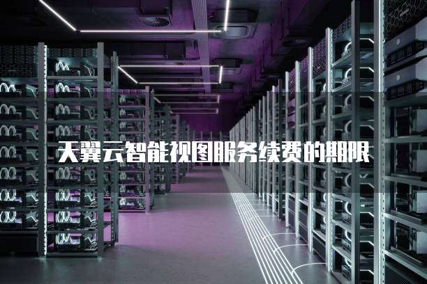 天翼云智能视图服务续费的期限