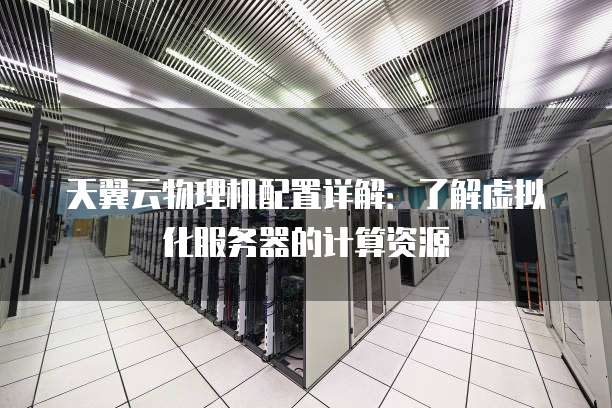 天翼云物理机配置详解：了解虚拟化服务器的计算资源