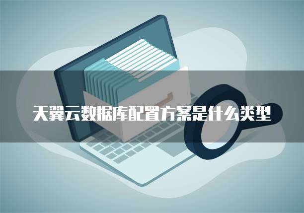 天翼云数据库配置方案是什么类型