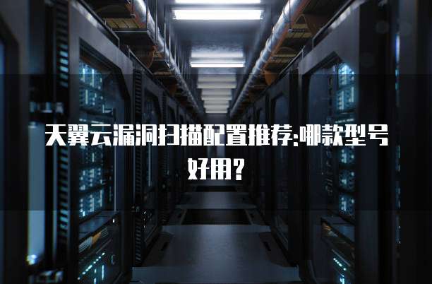 天翼云漏洞扫描配置推荐:哪款型号好用?