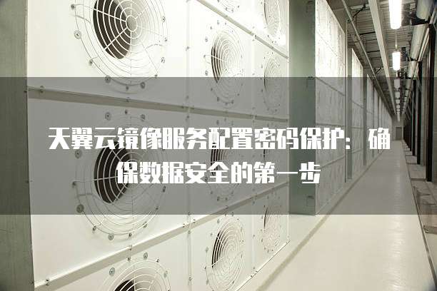 天翼云镜像服务配置密码保护:确保数据安全的第一步