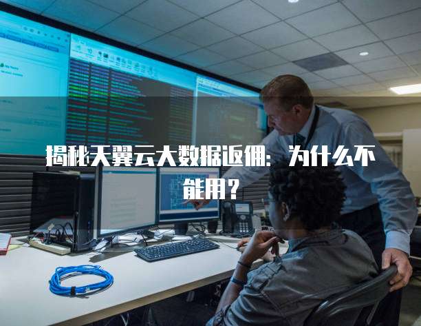 揭秘天翼云大数据返佣:为什么不能用?