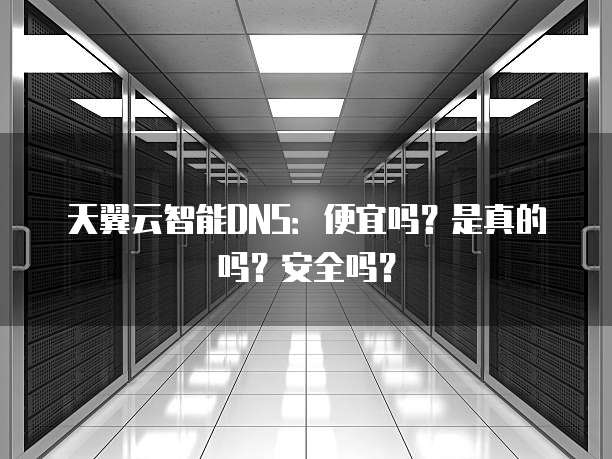 天翼云智能DNS:便宜吗?是真的吗?安全吗?