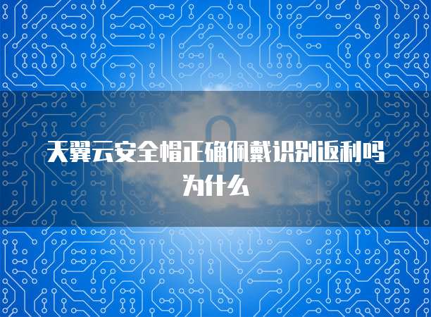 天翼云安全帽正确佩戴识别返利吗为什么