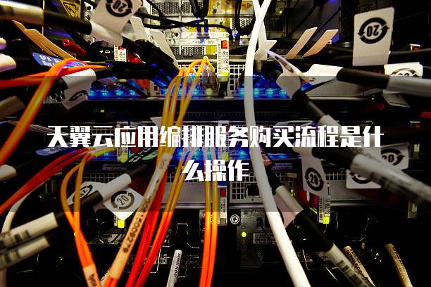 天翼云应用编排服务购买流程是什么操作