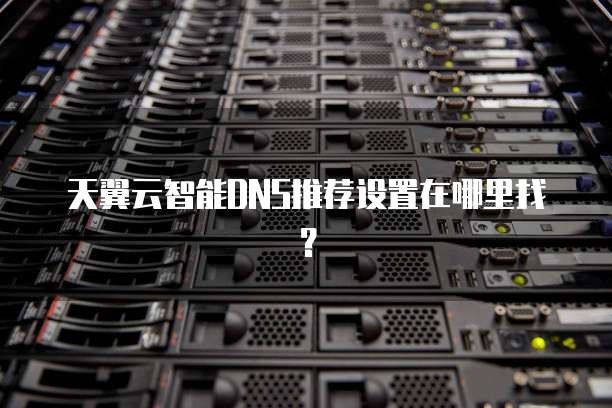 天翼云智能DNS推荐设置在哪里找?
