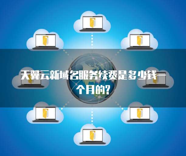天翼云新域名服务续费是多少钱一个月的?