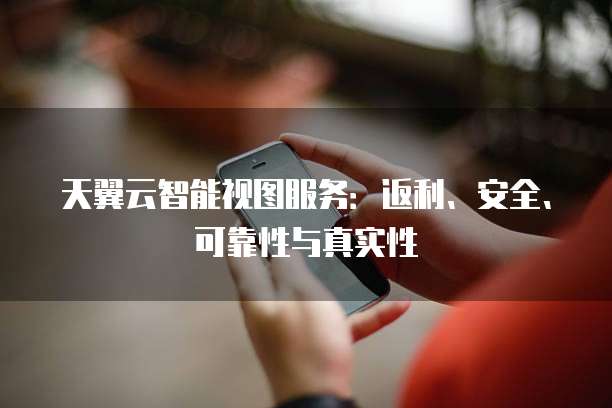 天翼云智能视图服务:返利、安全、可靠性与真实性